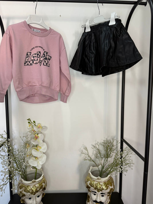 Completo gonna /felpa