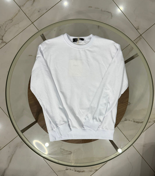 Felpa bianca ragazzo